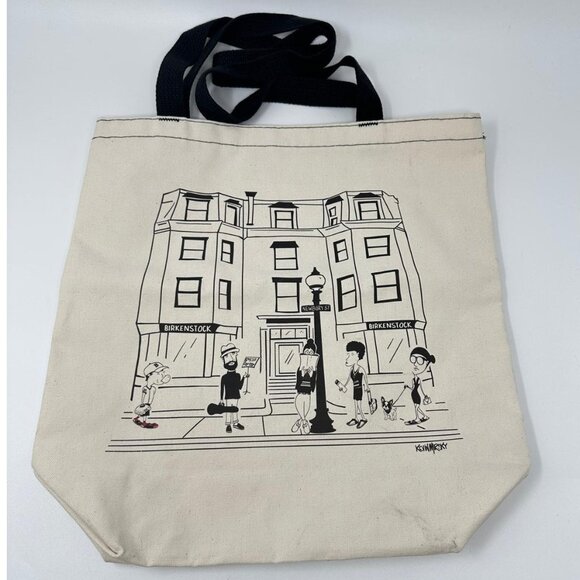 Birkenstock Tote Bag Cotton Canvas Logo Boston Kevin Mirsky - Picture 1 of 10